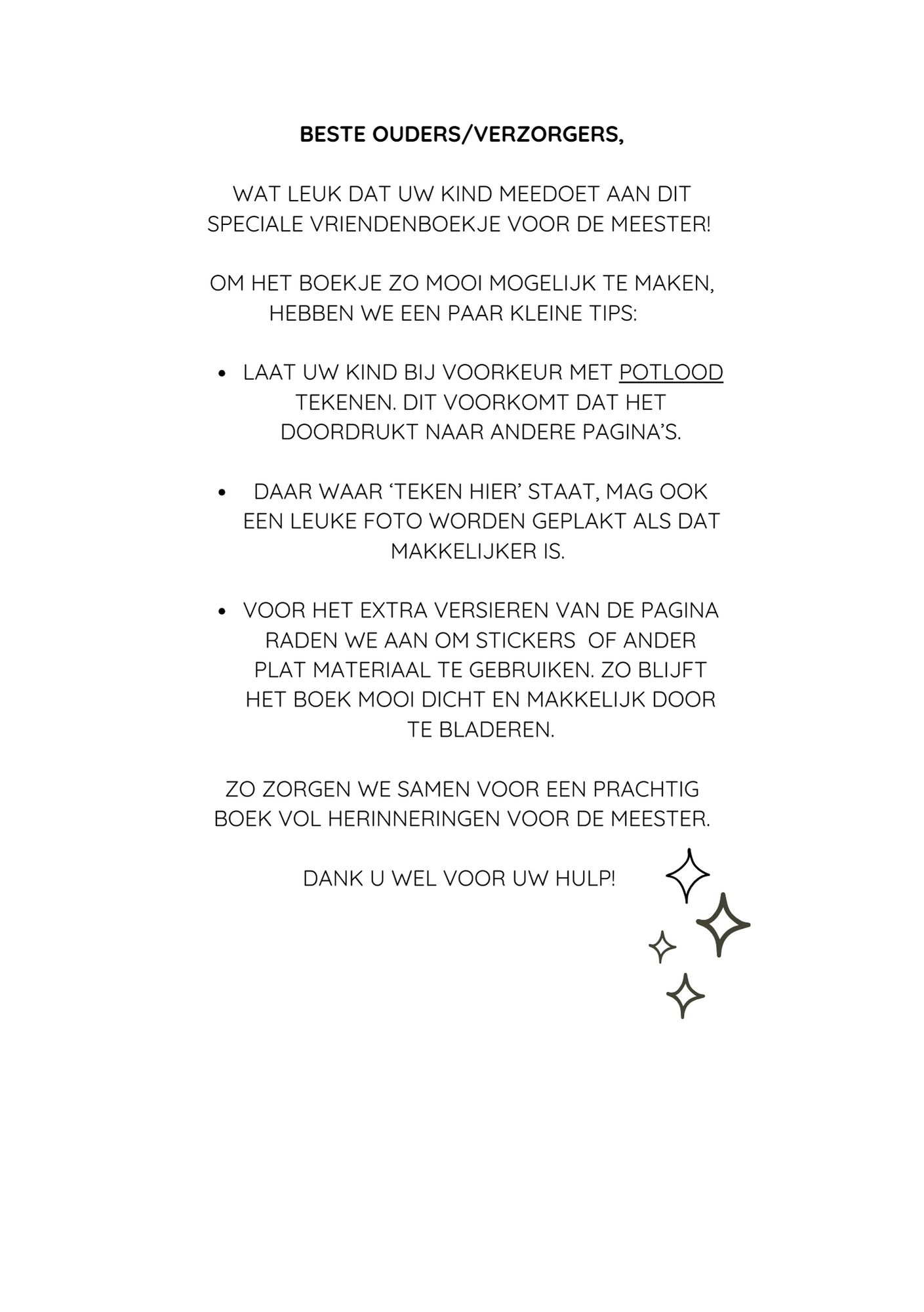 Speciaal vriendenboekje voor de leukste meester! - Een bijzonder bedankje van de klas