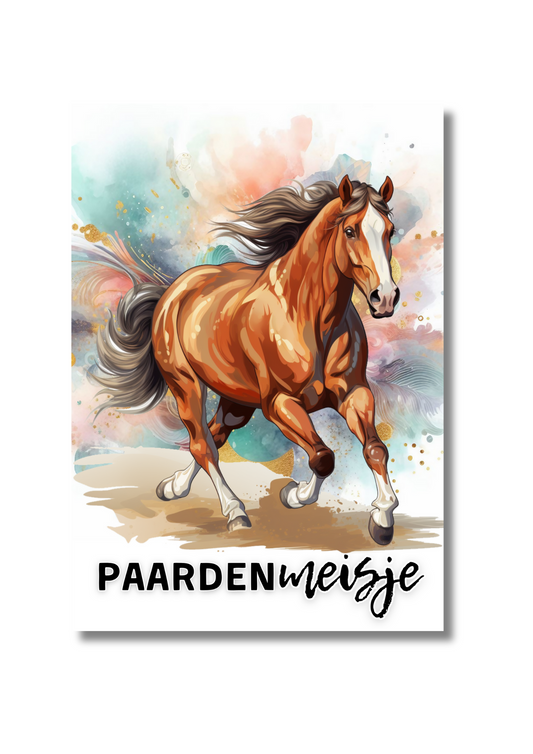 notitieboek paardenmeisje paard