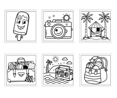 Kleurboek voor kinderen: Summer vibes - 40 zomerse ontwerpen brengen je meteen in een zonnige stemming!