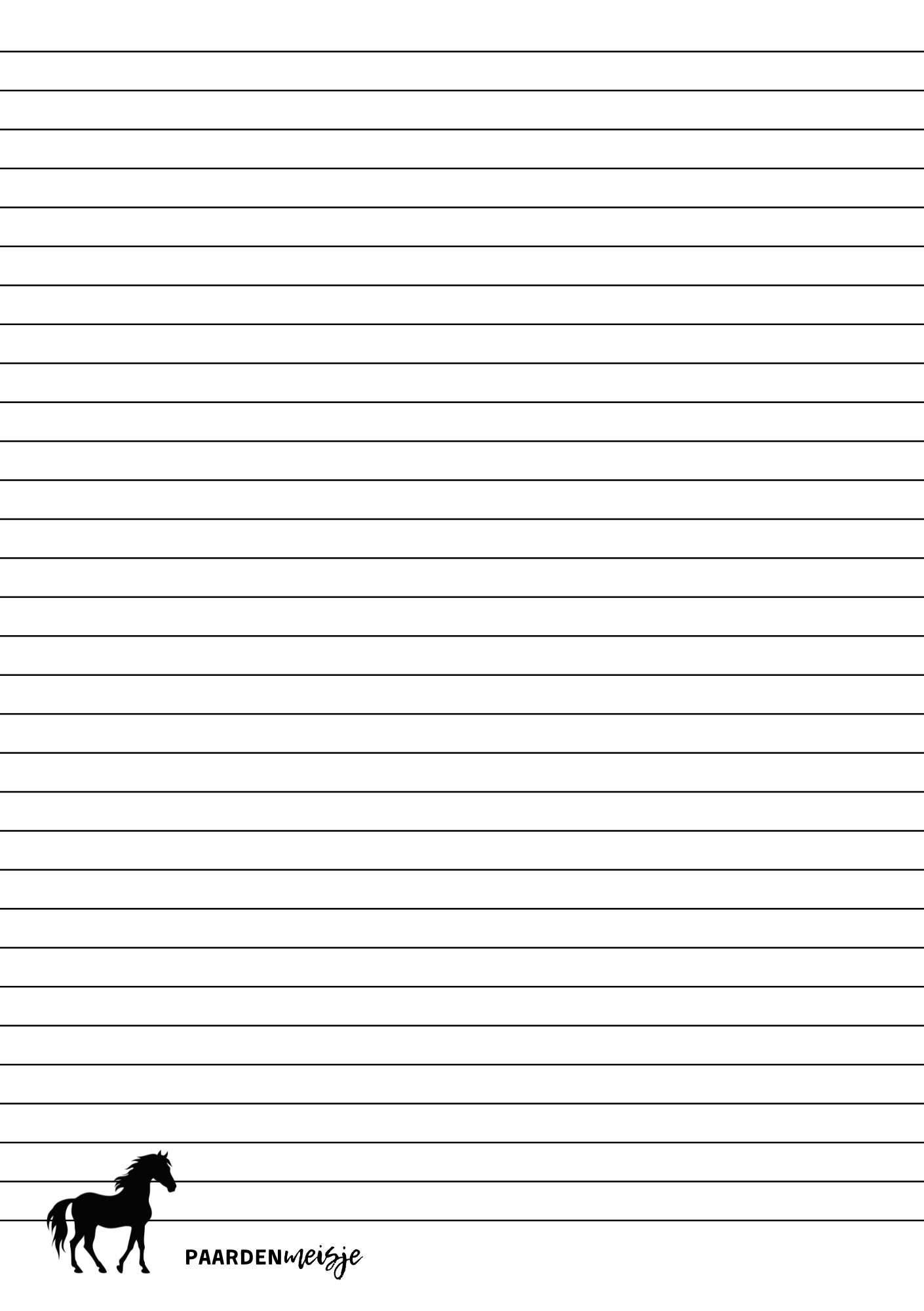 notitieboek paard a5