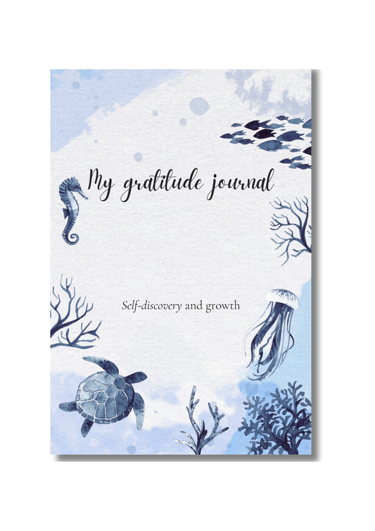 gratitude journal blue