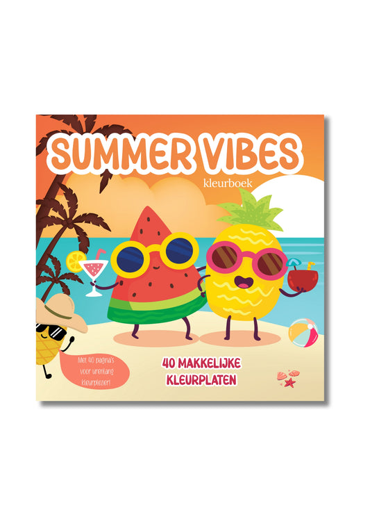 Kleurboek voor kinderen: Summer vibes - 40 zomerse ontwerpen brengen je meteen in een zonnige stemming!
