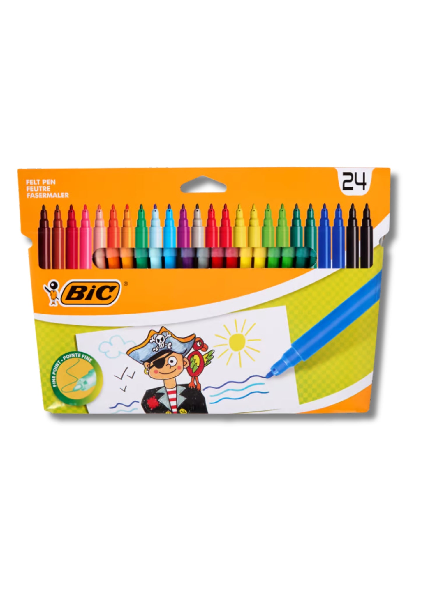 BIC Kleurstiften, hoge kwaliteit stiften in set van 12 of 24 stuks