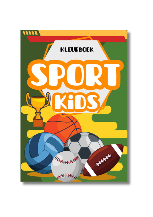 Kleurboek voor kinderen: Sport Kids - Actieve kinderen, 35 bladzijden vol sportplezier