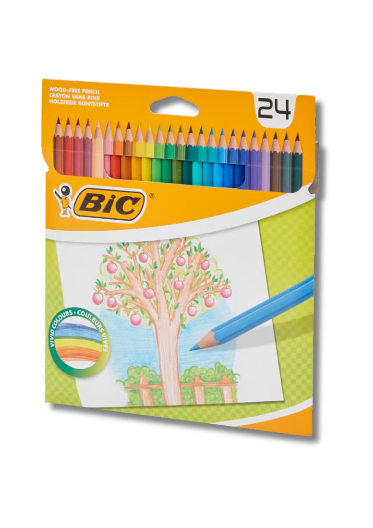BIC Kleurpotloden, hoge kwaliteit potloden in set van 12 of 24 stuks