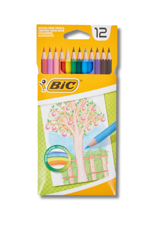 BIC Kleurpotloden, hoge kwaliteit potloden in set van 12 of 24 stuks