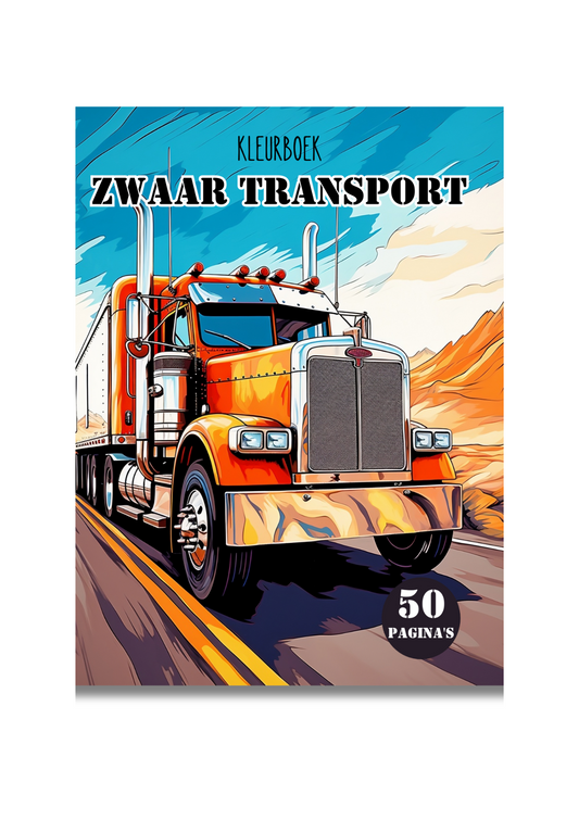 kleurboek volwassenen transport