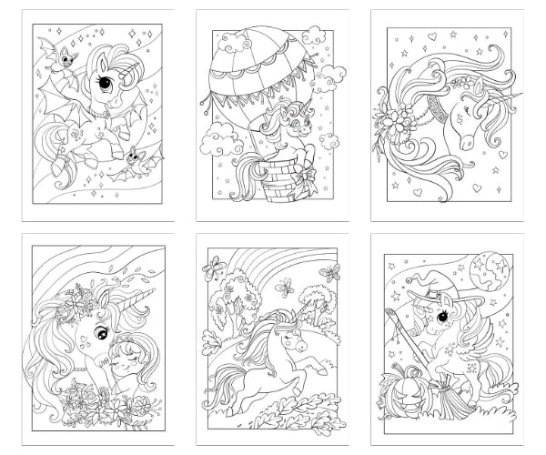 Magisch kleurboek voor kinderen: Betoverende Eenhoorns - Creatieve kleurplaten voor ontwikkeling van fantasie