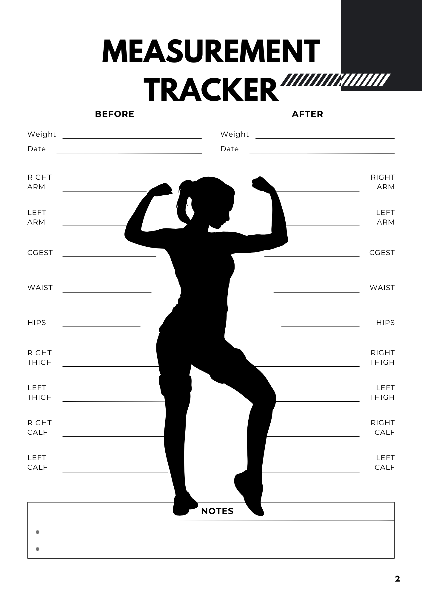 fitnessguide measurement tracker