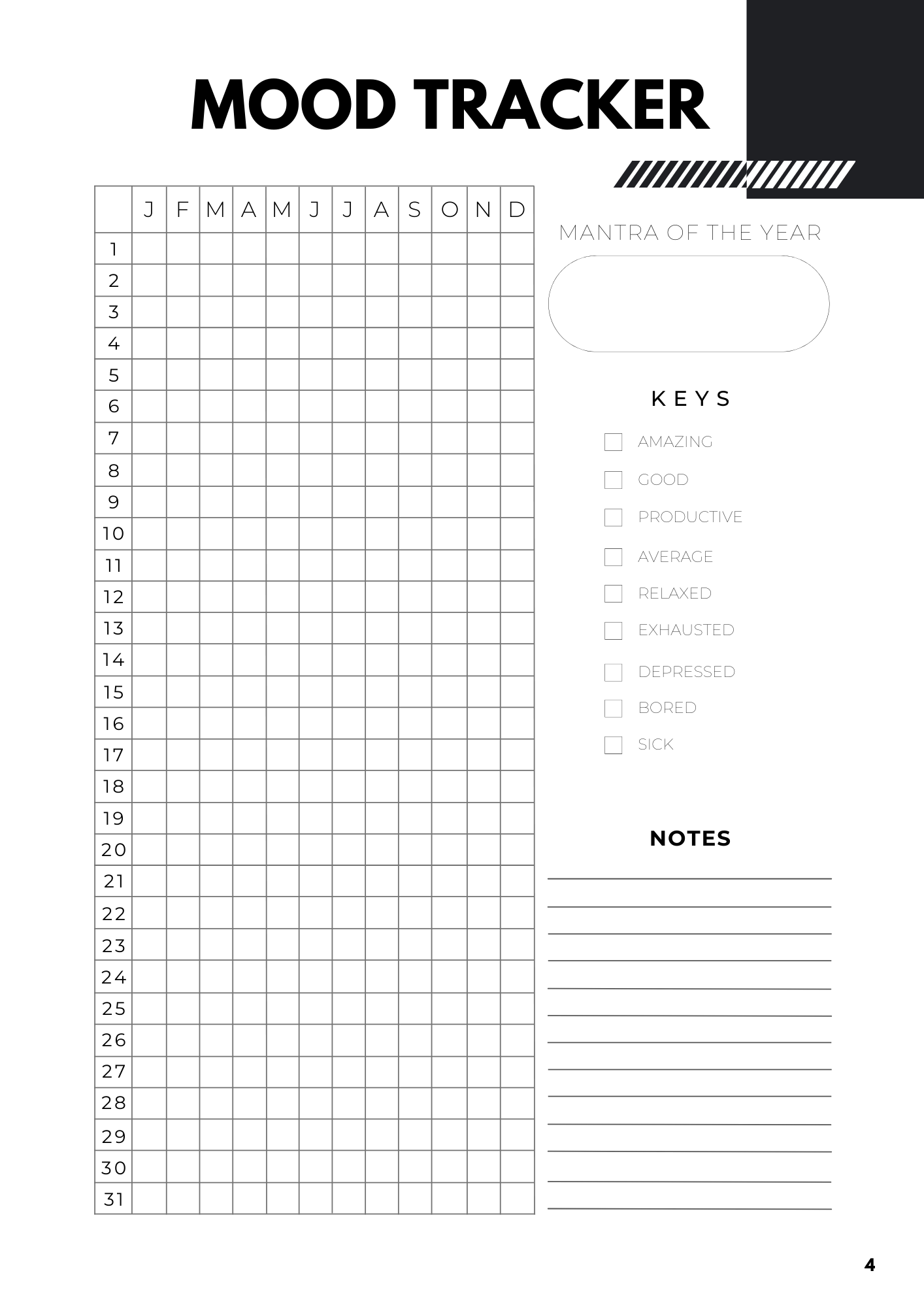 fitnessguide mood tracker
